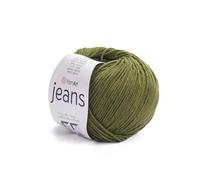 YarnArt Jeans Sport Pelote de Fil à Tricoter Pelote Laine, 55 % Coton, 45 % Acrylique, 1 écheveau/pelote de 50 g, 174 m de Fil de Coton Doux Amigurumi (82)