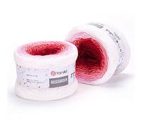 YarnArt RoseGarden Pelote de fil à gâteau 100% coton Super Fino 250 g
