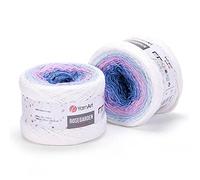 YarnArt RoseGarden Pelote de fil à gâteau 100 % coton Super Fino 250 g