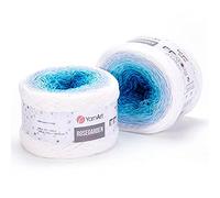 YarnArt RoseGarden Pelote de fil à gâteau 100 % coton Super Fino 250 g