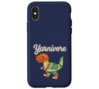 Yarnivore Fil à Tricoter drôle et Mignon Motif Dinosaure Coque pour iPhone X/XS