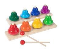 YARNOW 1 Ensemble Cloches à Main Colorées et Instruments de Percussion Musicale pour Garçon Fille Éducatif Interactif pour Apprentissage Musique