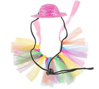 YARNOW 1 Ensemble Lapin cobaye Hollande déguisement de Petit Animal Peluche Cochon hamac Tutu déguisement Animal Chapeau Accessoire Photo Furet Accessoire Photo Hamster Engrener