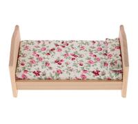 YARNOW 1 Ensemble Mini lit de Meubles Lits de Maison de poupée Meubles de maisonnette lit de Maison de poupée Miniature Mini Accessoires de Maison de poupée lit Meuble Miniature en Bois