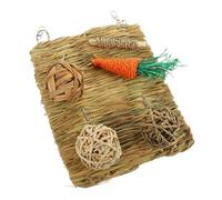 YARNOW 1 Ensemble Petit Coussin d'été pour Animaux de Compagnie Cochon Jouets literie pour Hamsters fau Ongles - Hamster Accessoire Tapis d'herbe pour Lapin Tapis d'herbe de Lapin Gazon