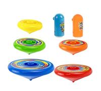 YARNOW 1 Ensemble Toupie pour Enfants Remplisseur De Sacs De Fête Empilable Toupies Dessus Empilables Jouets Gyroscopiques Drôles Jeu De Bureau Plastique Couleur Aléatoire