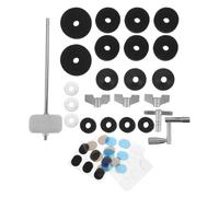 YARNOW 1 kit d'accessoires de rechange pour batterie - Kit de feutres pour cymbales avec e batterie à dégagement rapide, manchons de cymbales, écrou, rondelles et visserie - Idéal pour les