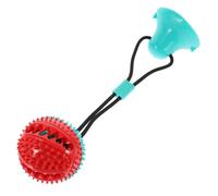 YARNOW 1 Pc Balle à Cordon à Double Ventouse Chiot Dentifrice mangeoire Race Soucoupe mâche Chiens gogos Dog Toys de Morsure d'animal de Compagnie Morsure de Chien Caoutchouc