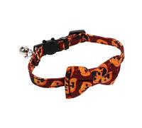 YARNOW 1 Pièce col à nœud Collier Halloween Collier pour Animal de Compagnie Cloche Chien nom Colliers d'halloween pour Animaux de Compagnie Collier pour Animaux de Compagnie Polyester