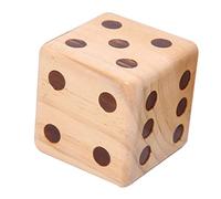 YARNOW 1 Pièce dés en Bois Adultes Assorti Classe géant Jouets d'éveil dés de Jeu dés Gros dés Bambou
