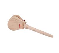 YARNOW 1 Pièce Musical Bois pour Garçon Fille Castagnette à Poignée Contreplaqué Instrument de Percussion Éducatif pour Développement Coordination Main Oeil de Précision pour Garçons et