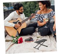 YARNOW 1 pièce Pédale de Pratique pour Guitare Fer et Repose Pied Noir pour Musiciens Accessoire Indispensable pour Pratiquer et la