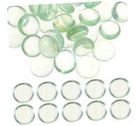 YARNOW 1 Pierre Perles Plates fonctionnalité Cailloux Pierres Trousse Rocher Decor Aquarium Galets decoratif Galets pour Plantes d'intérieur Roches de rivière pour Les Plantes Transparent
