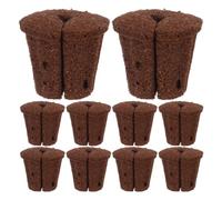 YARNOW 10 Cubes de Germination Hors-Sol pour la Plantation d'orchidées | Disques de coton charbon de 4,3 cm (1,7 po), substrat de croissance à contrôle d'humidité, doublure en éponge, pour