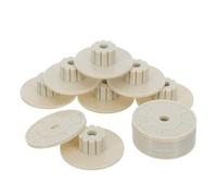 YARNOW 10 Ensembles D'écrous et Rondelles M6 Blanc pour Cages à Oiseaux, Accessoires de Fixation Anti-Rayures pour Perchoirs, Jouets Suspendus et Niches, Kit Solide pour