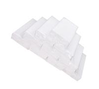 YARNOW 10 paquets Lot Serviettes Papier Épaisses et Absorbantes Blanches Papier Écologique pour Maison Cuisine Restaurant et Hôtel