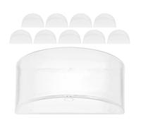 YARNOW 10 Pièces Bac Semi-circulaire en Plastique Transparent pour Expériences de Physique, Démonstration de Réfraction et Réflexion, Conçu pour Kits Scientifiques à Domicile