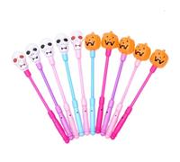 YARNOW 10 pièces Bâtons Lumineux Halloween à Secouer Accessoires Citrouille et Crâne Fluorescents Décorations Festives pour Fêtes et Cosplay Couleurs Aléatoires Couleur Couleur Aléatoire