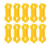 YARNOW 10 Pièces Correcteur D'alignement des Pattes D'oiseau, Bagues aux Pattes d'oiseaux, PVC Jaune, pour Oiseaux et Poules, Améliore la Mobilité