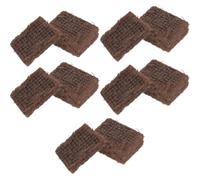 YARNOW 10 Pièces Cubes Allume-Charbon Marron en Pin et Cire