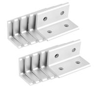 YARNOW 10 Pièces Équerre d'angle en Alliage D'aluminium Argenté pour Profilé Série 3060, Multi-Fonctions et Facile à Installer, pour Structures Industrielles et Imprimantes 3D