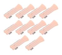 YARNOW 10 Pièces Lames de Rasoir à Sourcils de Remplacement pour Tondeuse Électrique, Technologie de Coupe, Design Précis, Couleur Orange, pour Usage Domestique et Voyage