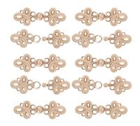 YARNOW 10 pièces Lot Boutons Vintage Métal pour Vêtements Fermetures Chinoises Style Hanfu Clasps Élégants pour Pulls Robes et Événements Formels