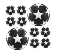 YARNOW 10 Pièces Mini Table Soccer Balls Precision Foosball Game Accessories with and Star Pattern Official Replacement Balls for Family and Office Play