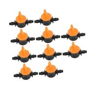 YARNOW 10 pièces Mini Valve pour Irrigation Goutte à Goutte Vanne Arrêt Abs Contrôle Précis Débit pour Tuyau Micro Irrigation Jardin Balcon