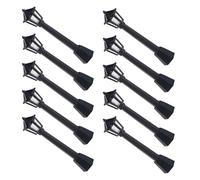 YARNOW 10 Pièces Ornements De Rue Micro-Paysage Mini-Accessoires De Jardin Lampadaires De Paysage Décoration De Lampadaire Mini Réverbère Lumière De Scène Miniature Plastique Noir