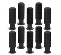 YARNOW 10 Pièces Poignée de Remplacement en Plastique Noir Grip Amélioré | Contrôle Précis Tige, Réduit la Fatigue des Mains, Adaptée aux Tables de Foot et Salles de Jeux