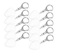 YARNOW 10 Pièces Transparent Guitar Pick Storage Box with Keyring Portable Plectrum Organizer Holder Case for Acoustic and Electric Guitar Accessories