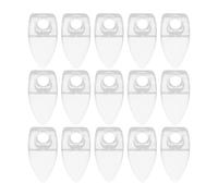 YARNOW 100 Clips de Retenue en Verre en Plastique, Accessoires Simples et Élégants pour Portes D'armoires, Pack de 100 Pièces, Fixation Adaptable pour Miroir et Verre