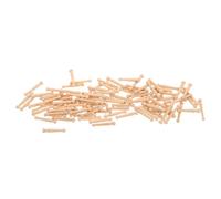 YARNOW 100 mini picots en bois pour brosse à cheveux, de rechange pour peigne en bois, pièces de rechange pour du cuir chevelu et démêlage, picots en à bout rond pour le