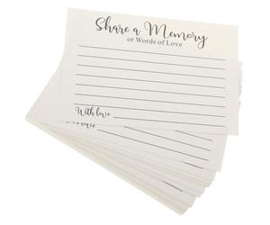 YARNOW 100 Pièces Cartes de Souvenir Religieux 4x6 Pouces en Papier Beige | Message Discret, Surface Lisse, Écriture Facile, pour Familles et Églises Lors des Services Commémoratifs