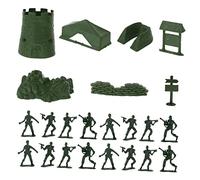 YARNOW 100 Pièces Figurines de Soldats Plastique Ensemble de Modèles Militaires pour Garçon Fille Jouets Interactifs Éducatifs Améliorez la Relation Parent Garçon Fille