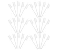 YARNOW 100 Pièces Institutional Toothbrush With Non-slip Thumbprint Handle Short Handle Manual Brush For Prison Hotel Travel Oral Cleaning
