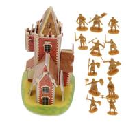 YARNOW 100 Pièces Set de Jouets Soldats Médiévaux avec Figurines de Anciens pour Jeux de Guerre Sandbox et Décoration Gâteau
