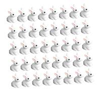 YARNOW 100pièces Figurines De Lapins Miniatures Résine pour Décoration De Pâques Et Jardin Ornements Animaux Mignons pour Maison Et Bonsai