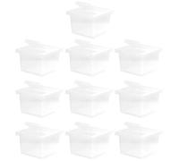 YARNOW 10pièces Boîte Élevage pour Reptiles Transparent De Habitat pour Petits Animaux Et Geckos avec Ventilation Optimale Et Facile à Nettoyer