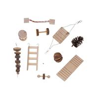 YARNOW 10pièces Lot de Jouets à Mâcher pour Hamster Accessoires Variés pour Petits Animaux Éléments Structurels Uniques