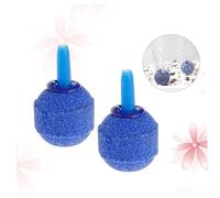 YARNOW 10pièces Pierre à Air Aquarium Boule Minérale Diffuseur Bulleur Écumeur pour Pompe Réservoir Poissons Et Hydroponie Bleu