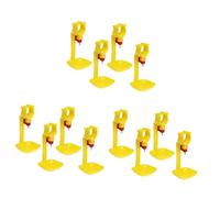 YARNOW 12 Pièces Abreuvoir Poulets Automatique Plastique Jaune Gobelets Eau Poulet Suspendus Gaspillage pour Poules et Abreuvoir Volaille Facile à Installer