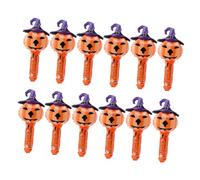 YARNOW 12 pièces Ballons Halloween Citrouille Gonflables Décoration Réutilisable pour Fête Ambiance Festival Noir Orange