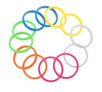 YARNOW 12 Pièces Bracelets d'accessoires pour femmes filles faire la fête poignet manchette bracelet atsem bandes colorées bracelets décoratifs dragonne extérieure bande souple abdos