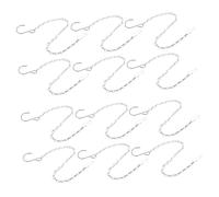 YARNOW 12 Pièces Chaînes de Suspension Métal pour Paniers Suspendus avec Crochets Chaînes Décoratives pour Plantes Mangeoires à Oiseaux et Jardinières Installation Facile et Polyvalente
