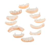 YARNOW 12 pièces Fausses Dents Halloween Vampire Dentier Réaliste pour Fête Déguisement Accessoires Effrayants
