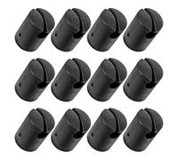 YARNOW 12 Pièces Lot de Caches Poteaux Trampoline Plastique Noir Protections pour Embouts de Poteaux Enceinte Accessoires Sécuritaires pour Trampolines Extérieurs