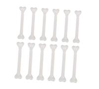 YARNOW 12 Pièces Os Humains Factices Plastique Décorations Squelette Halloween Légères Réalistes pour Fête Préhistorique et Déguisement