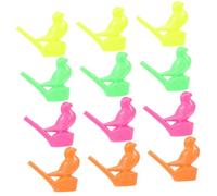 YARNOW 12 pièces Sifflets Oiseaux Plastique Instruments de Musique pour Jouets Sifflets Anniversaire Accessoires Fête Design Oiseau Aquatique Couleur Aléatoire Couleur Aléatoire